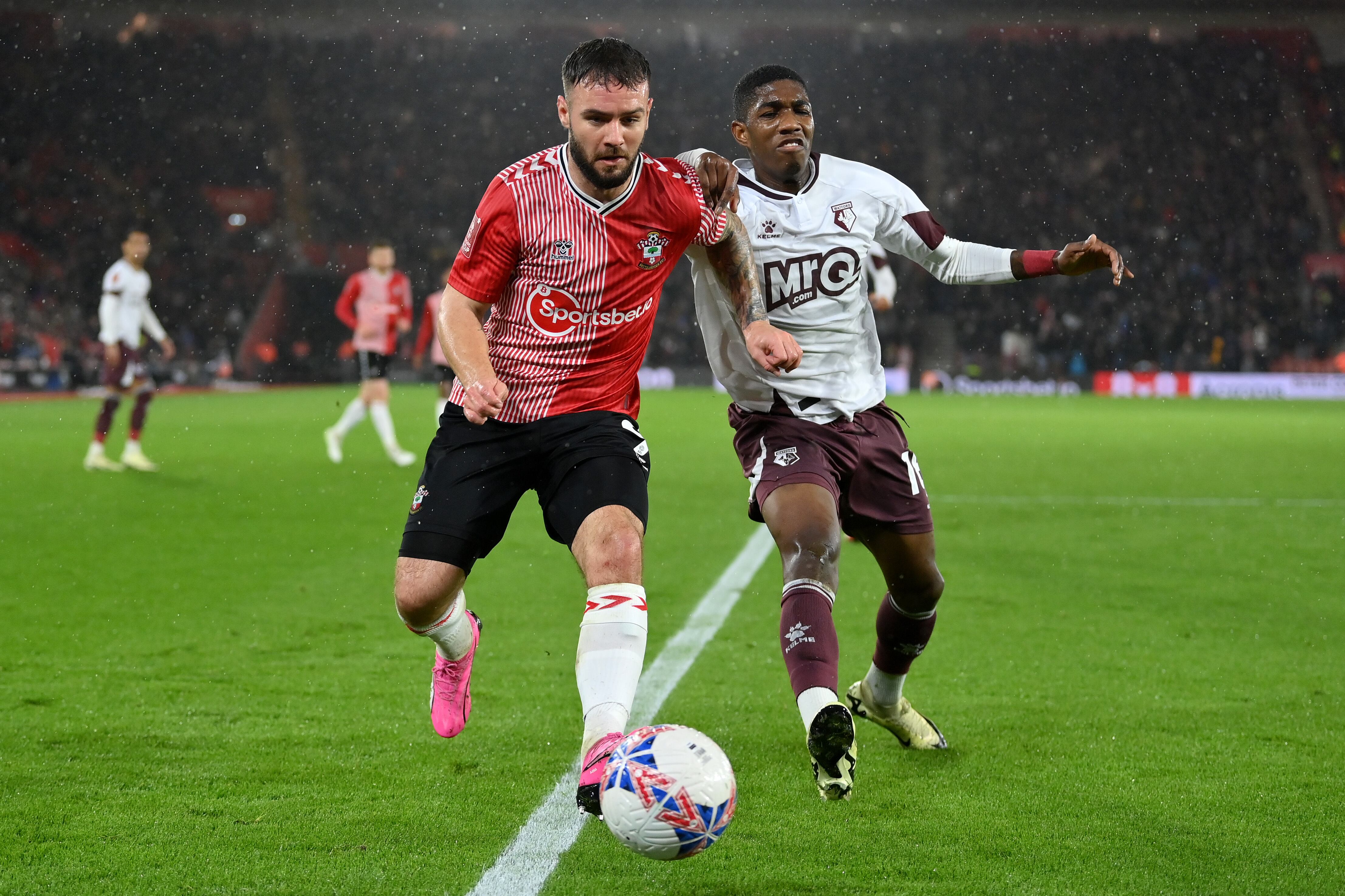 Yaser Asprilla, delantero del Watford. (Photo by Justin Setterfield/Getty Images)