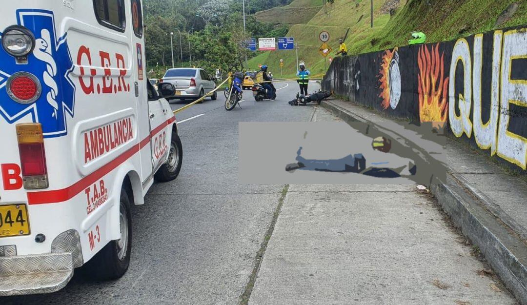 Accidente de tránsito.