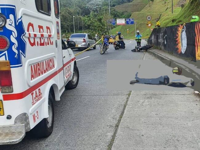 Accidente de tránsito.