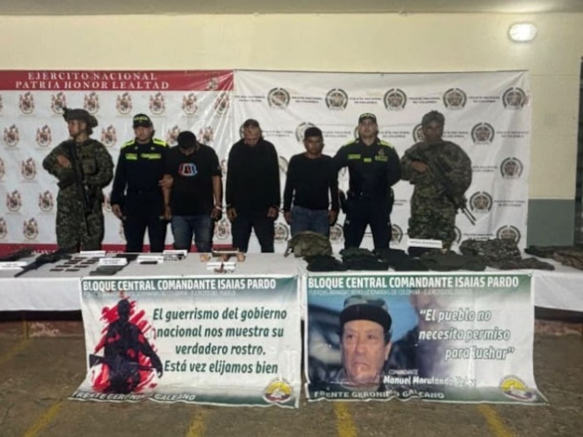 Condenan a prisión a tres integrantes del frente Gerónimo Galeano de las disidencias en Tolima