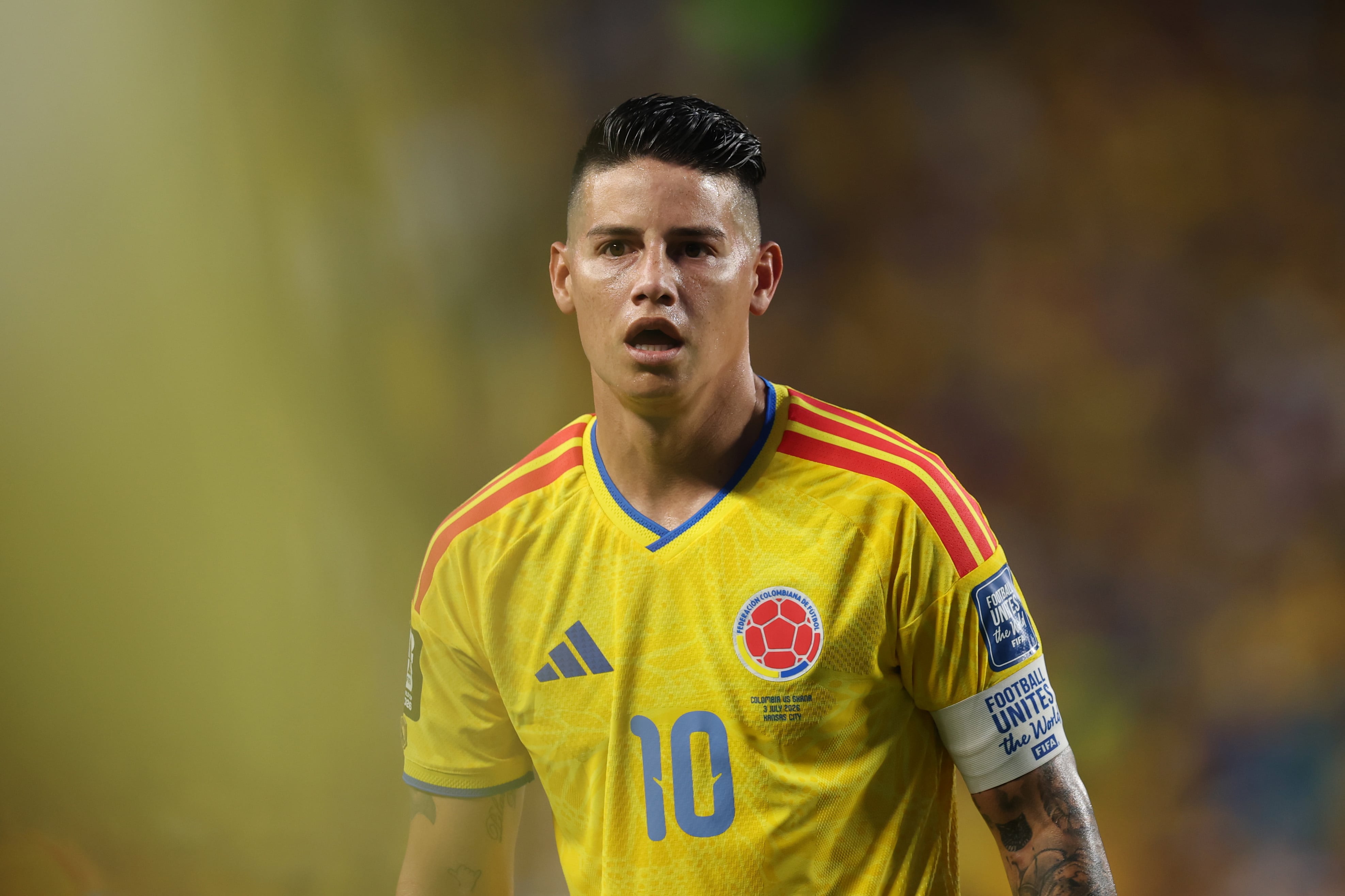 James Rodríguez durante su participación en la Copa el Mundo con Colombia. (Photo by Julian Finney - FIFA/FIFA via Getty Images)