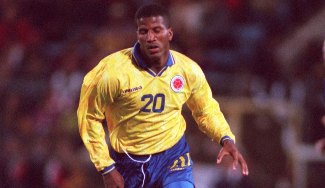 Hamilton Ricard con la camiseta de la Selección Colombia.