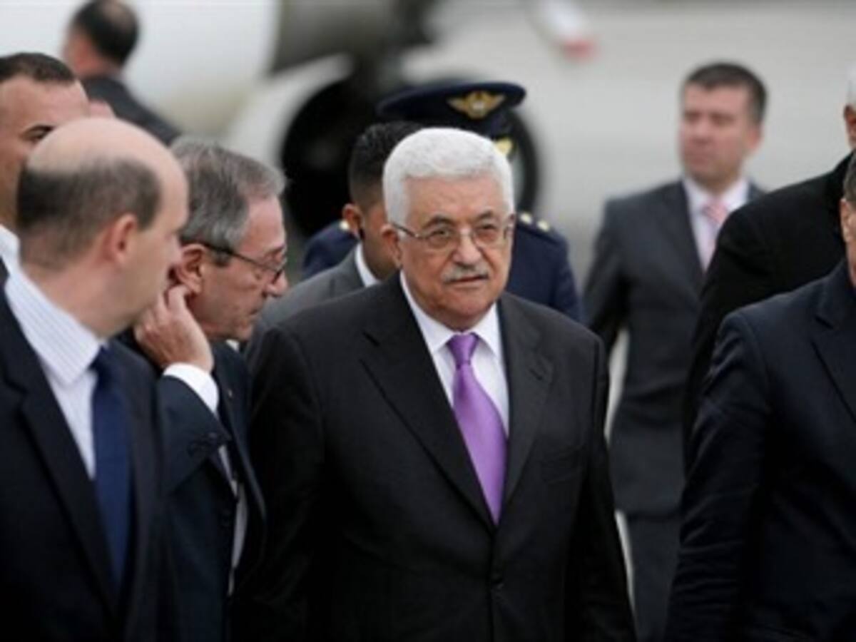 El presidente palestino Mahmud Abas está en Colombia buscando apoyo político internacional