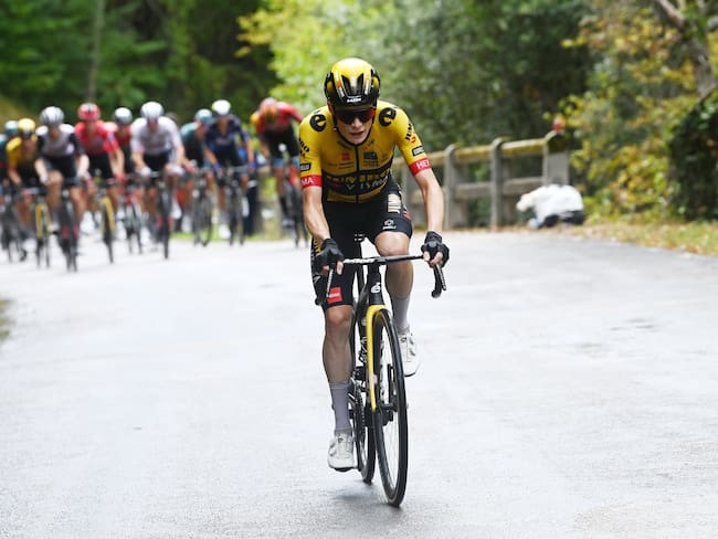 Jonas Vingegaard, segundo en la clasificación general de la Vuelta. (Photo by Tim de Waele/Getty Images)