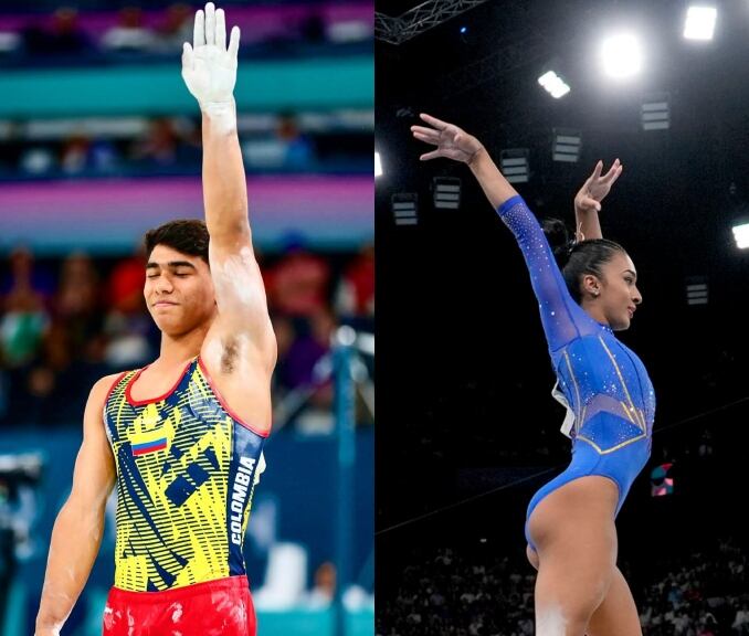 Colombianos en gimnasia artística en París 2024- Getty Images y Comité Olímpico Colombiano