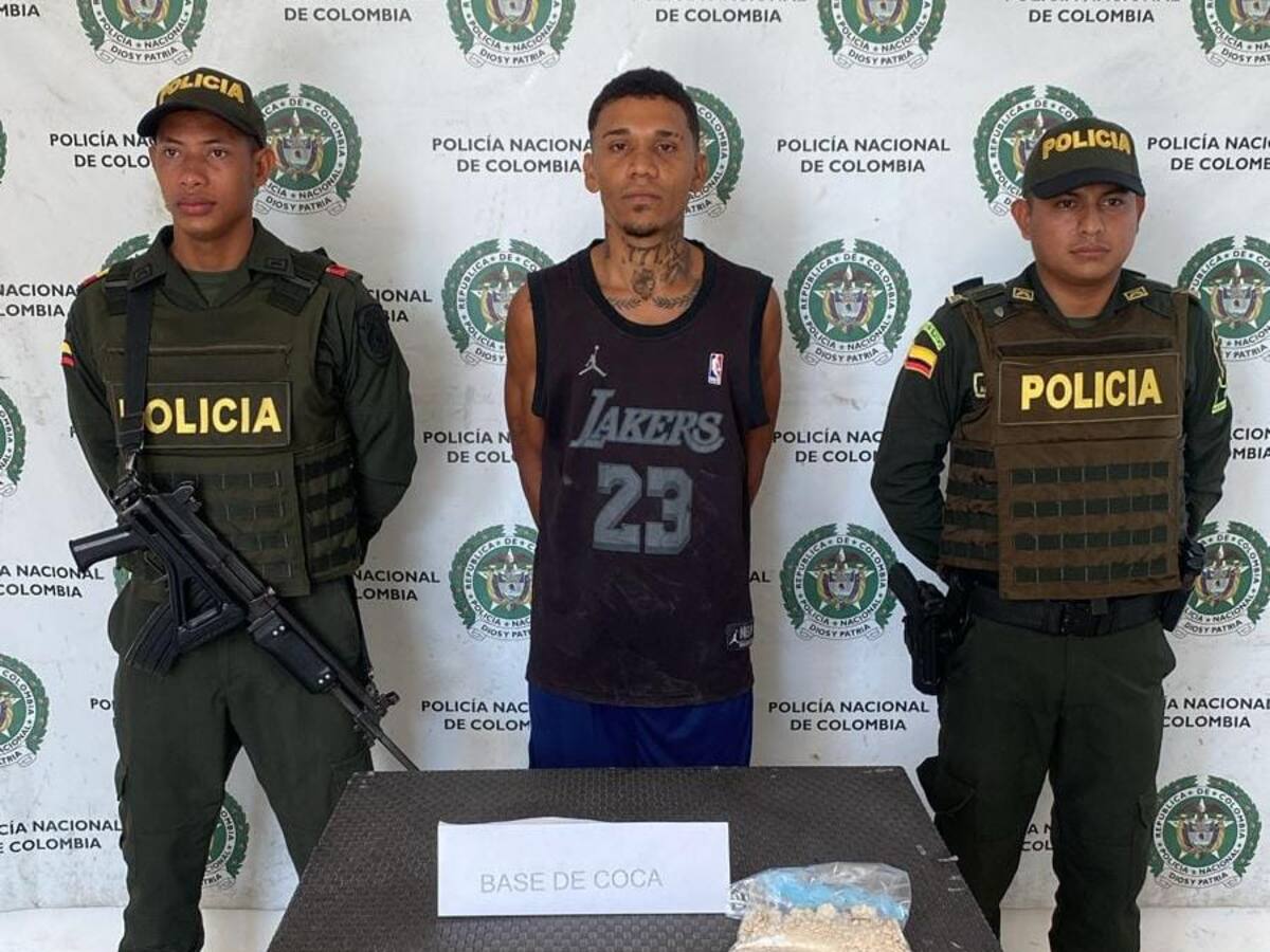 Cayó ‘el Natilla’ por tener más de 310 gramos de droga en Río Viejo, sur de Bolívar