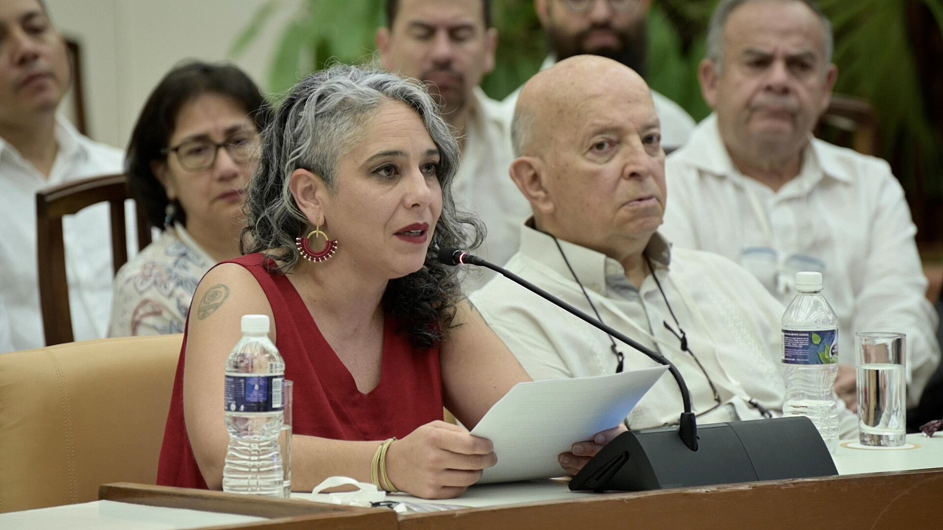 Senadora María José Pizarro, integrante delegación del gobierno que dialoga con el ELN. Cortesía