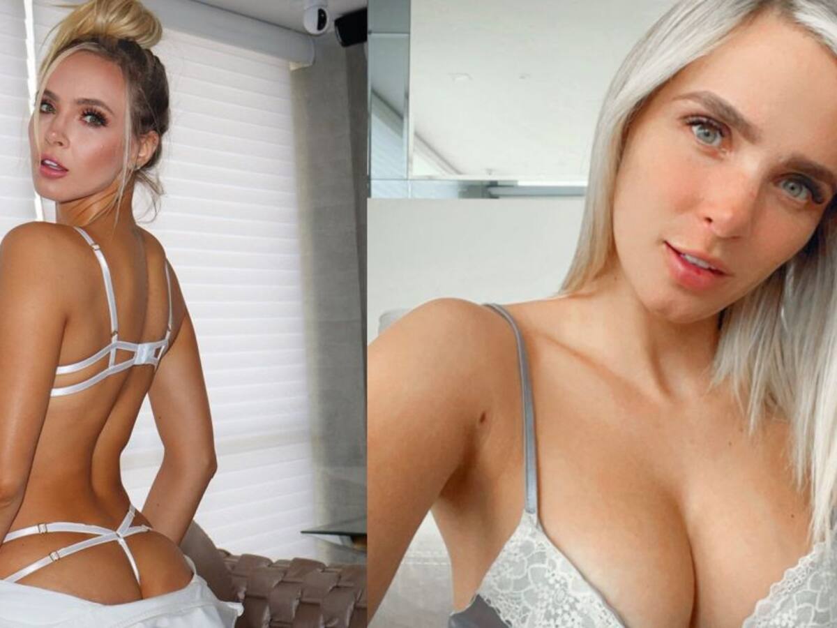 “El rojo es el color de los valientes”: Elizabeth Loaiza en sexy lencería