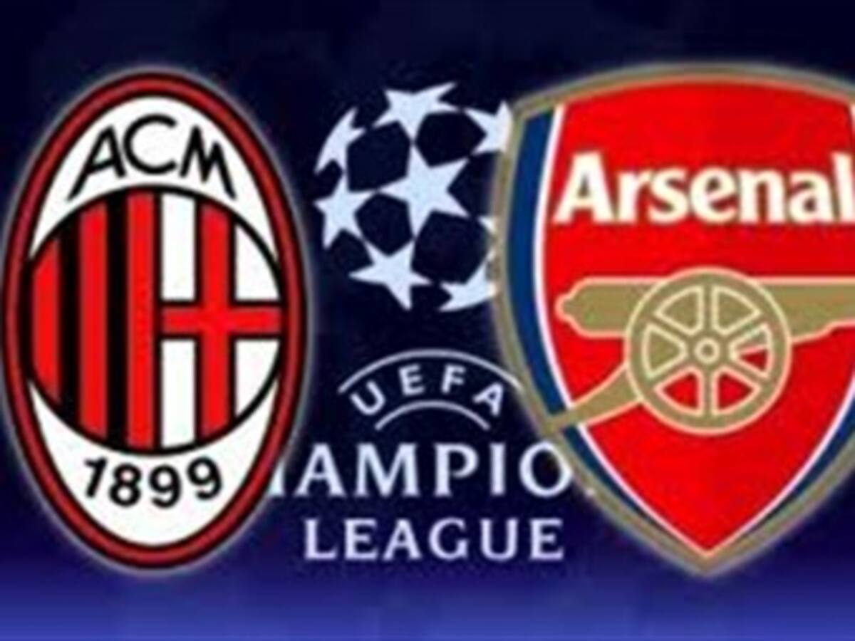 AC Milan recibe al Arsenal en octavos de final de la Liga de Campeones