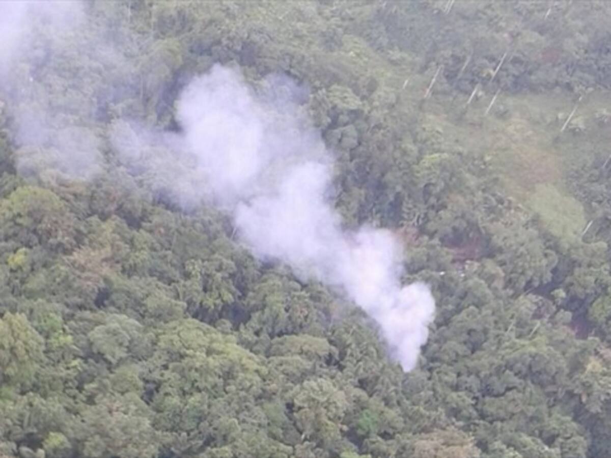 Trasladan a Apartadó a dos policías heridos en accidente de helicóptero