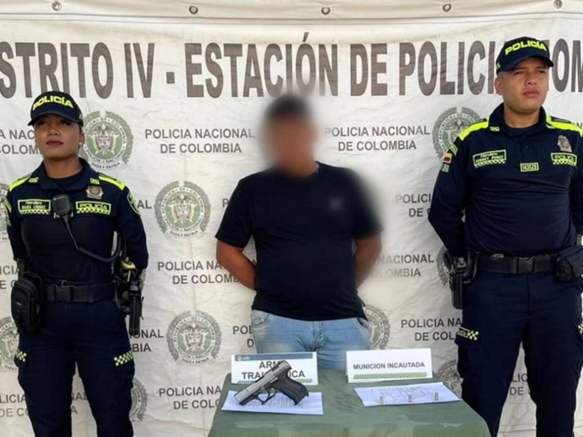 Hombre fue capturado con un arma de fuego cerca de una iglesia en Mompox