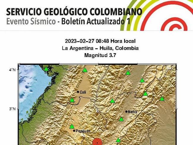 El movimiento telúrico se sintió también en municipios del sur del Huila y el Caquetá.