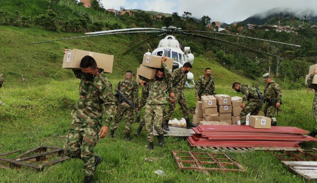 Este martes ingresaron aproximadamente cinco toneladas, en dos vuelos de la Fuerza Aérea y uno de las Naciones Unidas