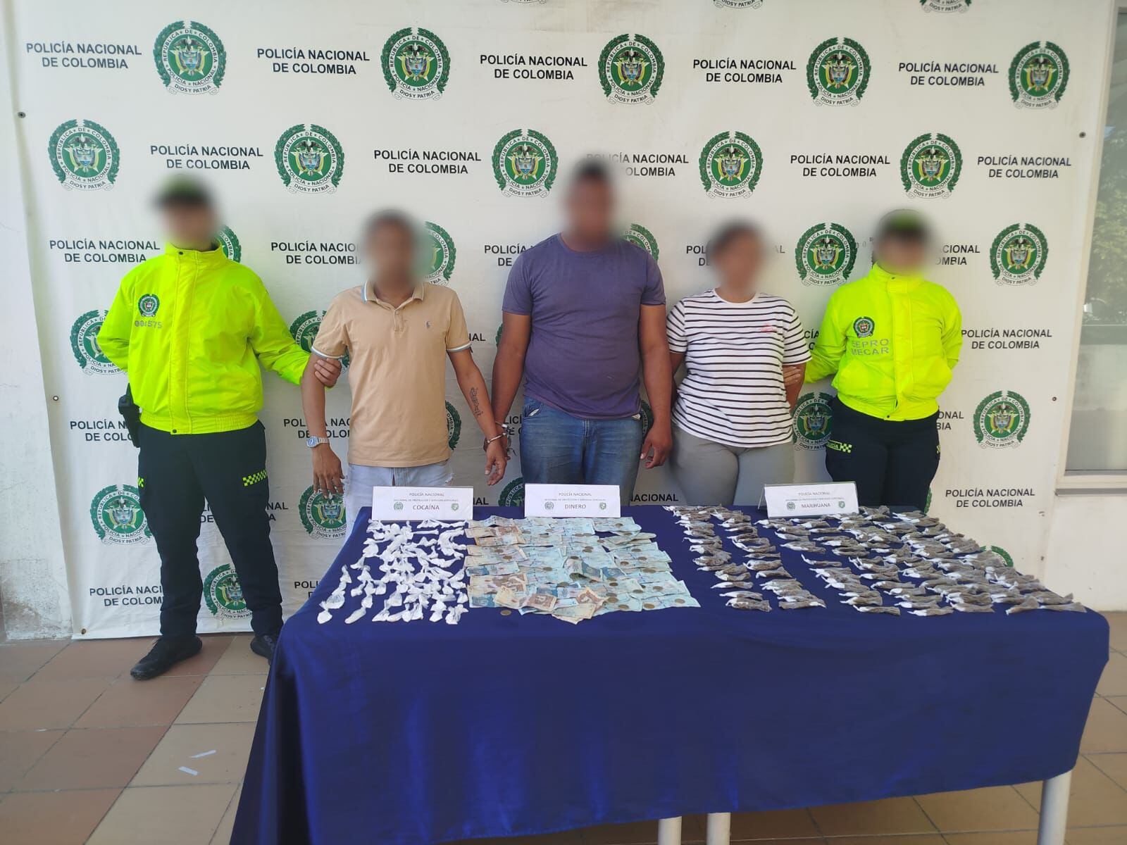 Cayó banda de tráfico de droga que operaba en el Pie de la Popa, barrio Chino y Martínez Martelo