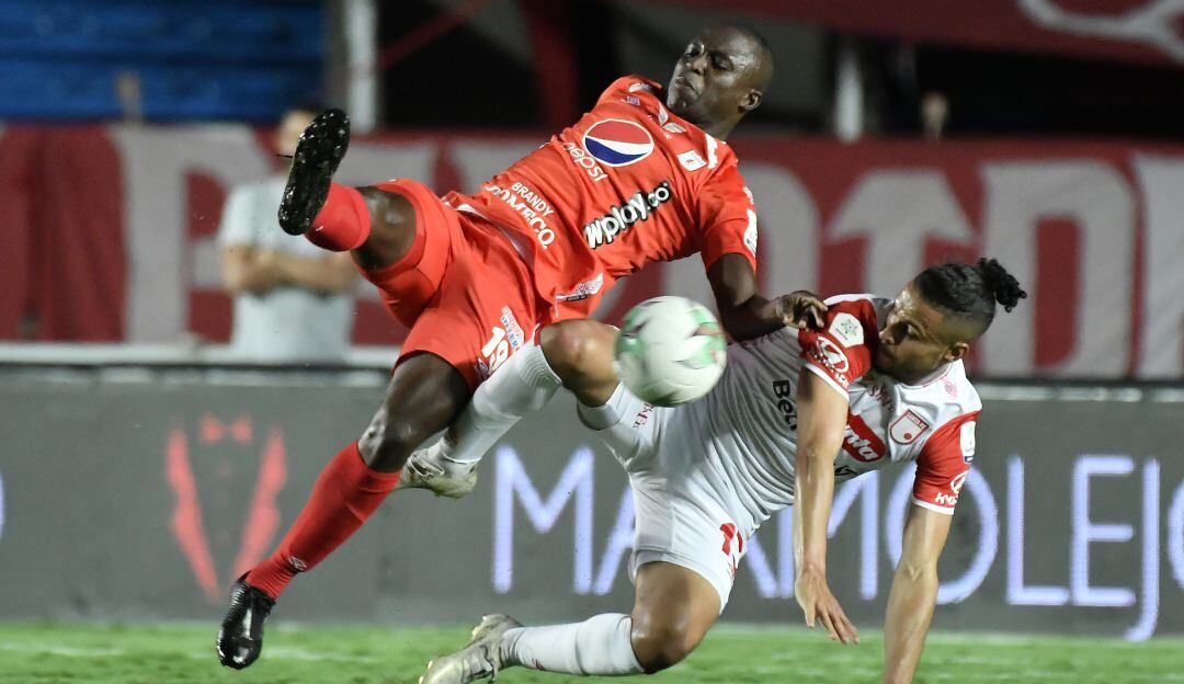 Kelvin Osorio en la final de ida ante América de Cali.