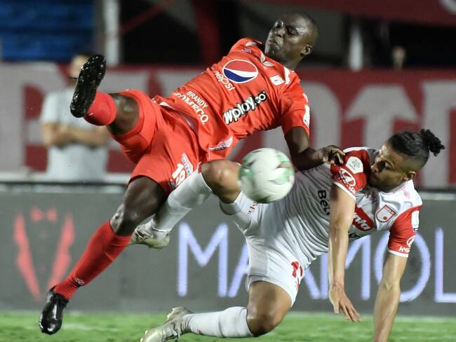 Kelvin Osorio en la final de ida ante América de Cali.