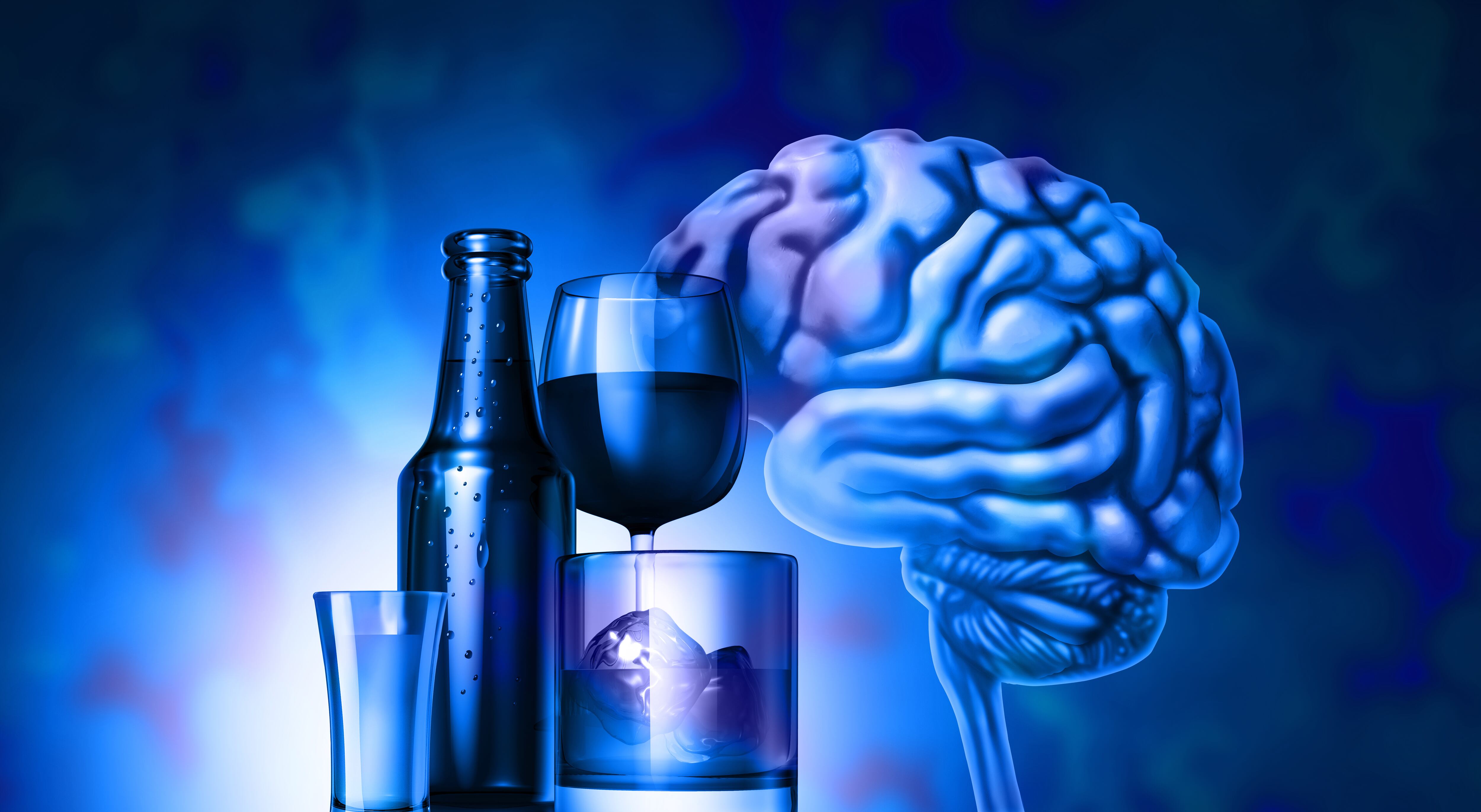 Cerebro, alcohol (Getty Images).
