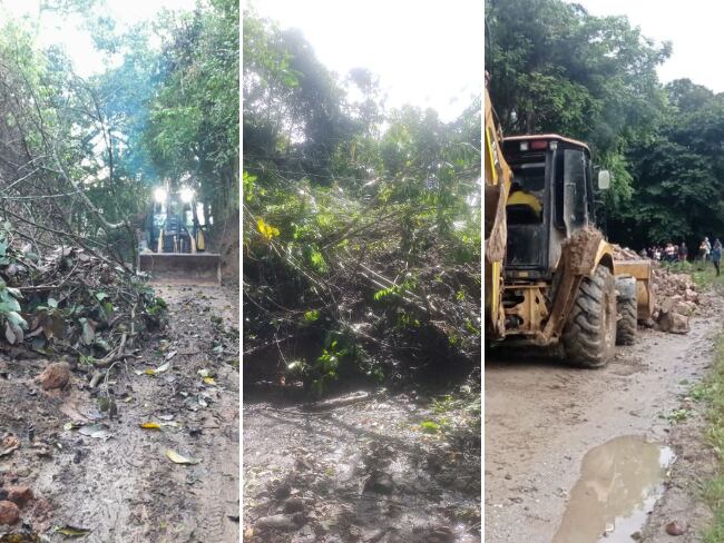 La subregión del Alto Occidente de Caldas es donde más afectaciones hay a causa de las lluvias. Fotos: Secretaría de Infraestructura de Caldas.