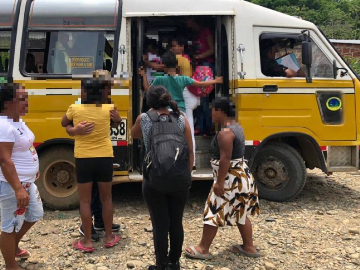La alcaldía de Tarazá evacuó a las 16 personas amenazadas en La Caucana