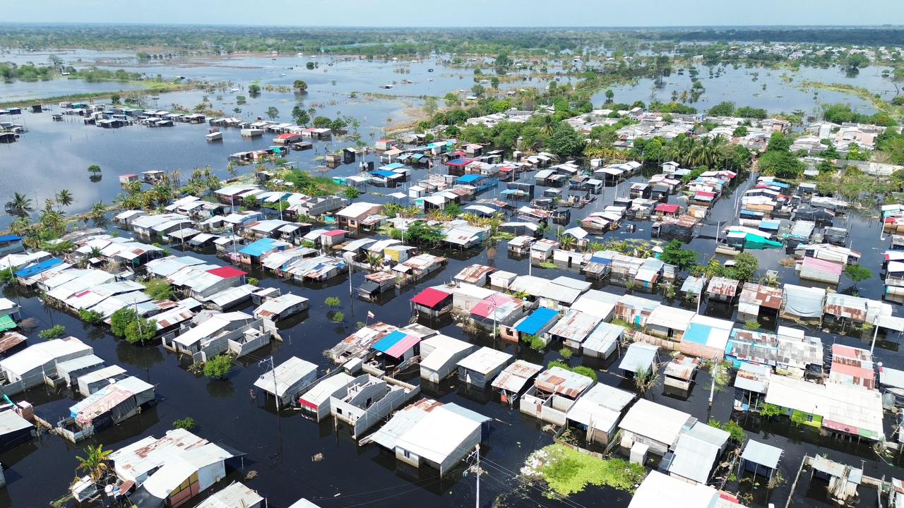 Inundaciones en Montería el pasado mes de febrero. Foto: prensa Alcaldía de Montería.
