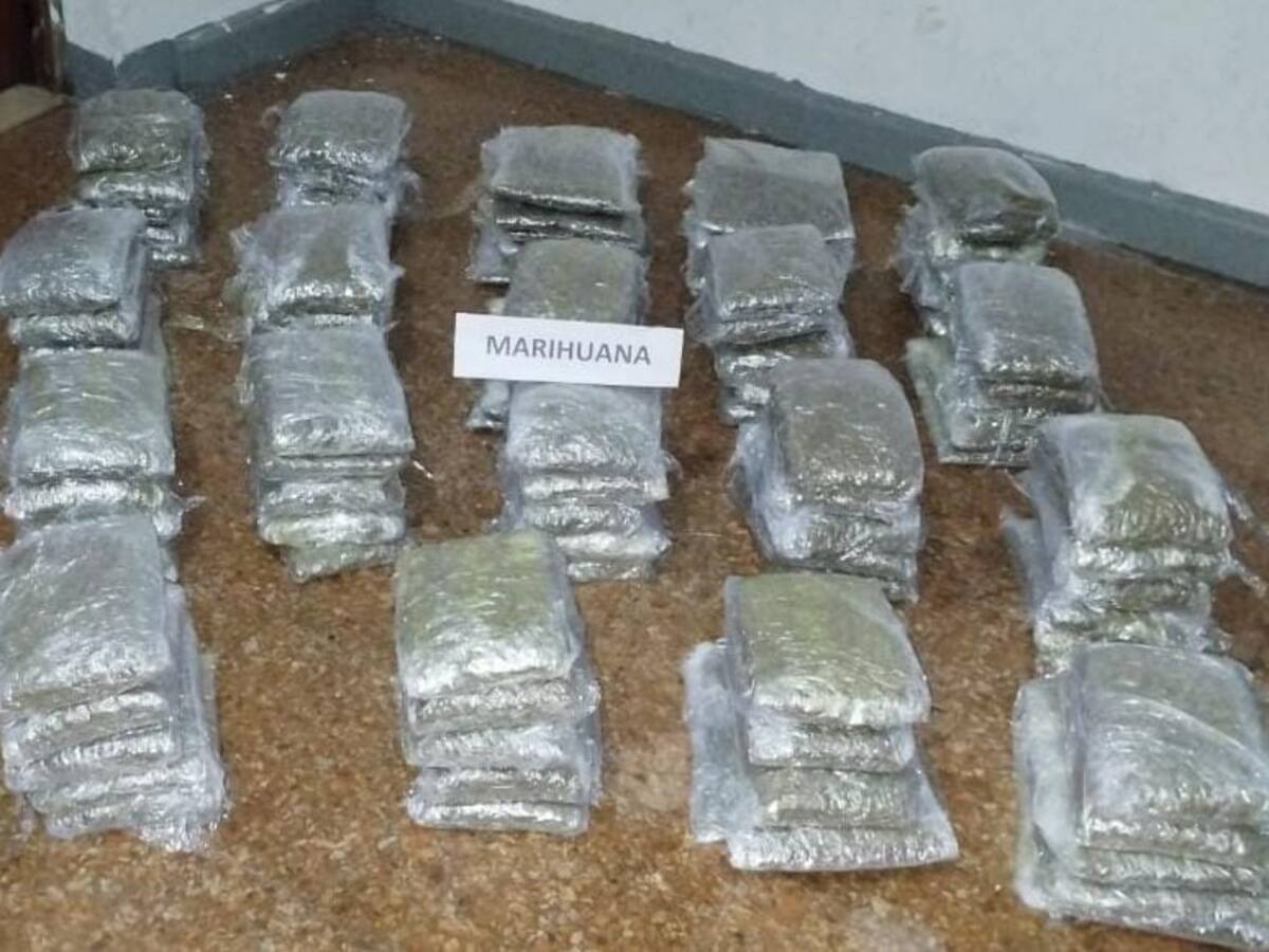 Capturado con 110 paquetes de marihuana fue enviado a la cárcel