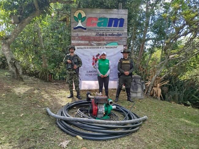 Daño ambiental en San Agustín.