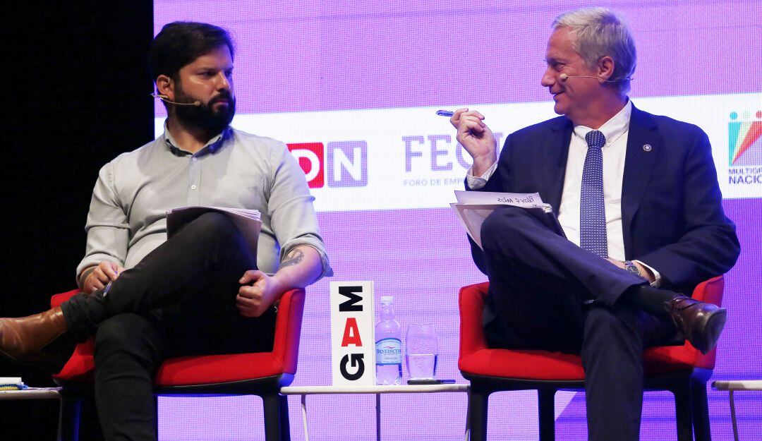 Los candidatos Gabriel Boric y José Antonio Kast