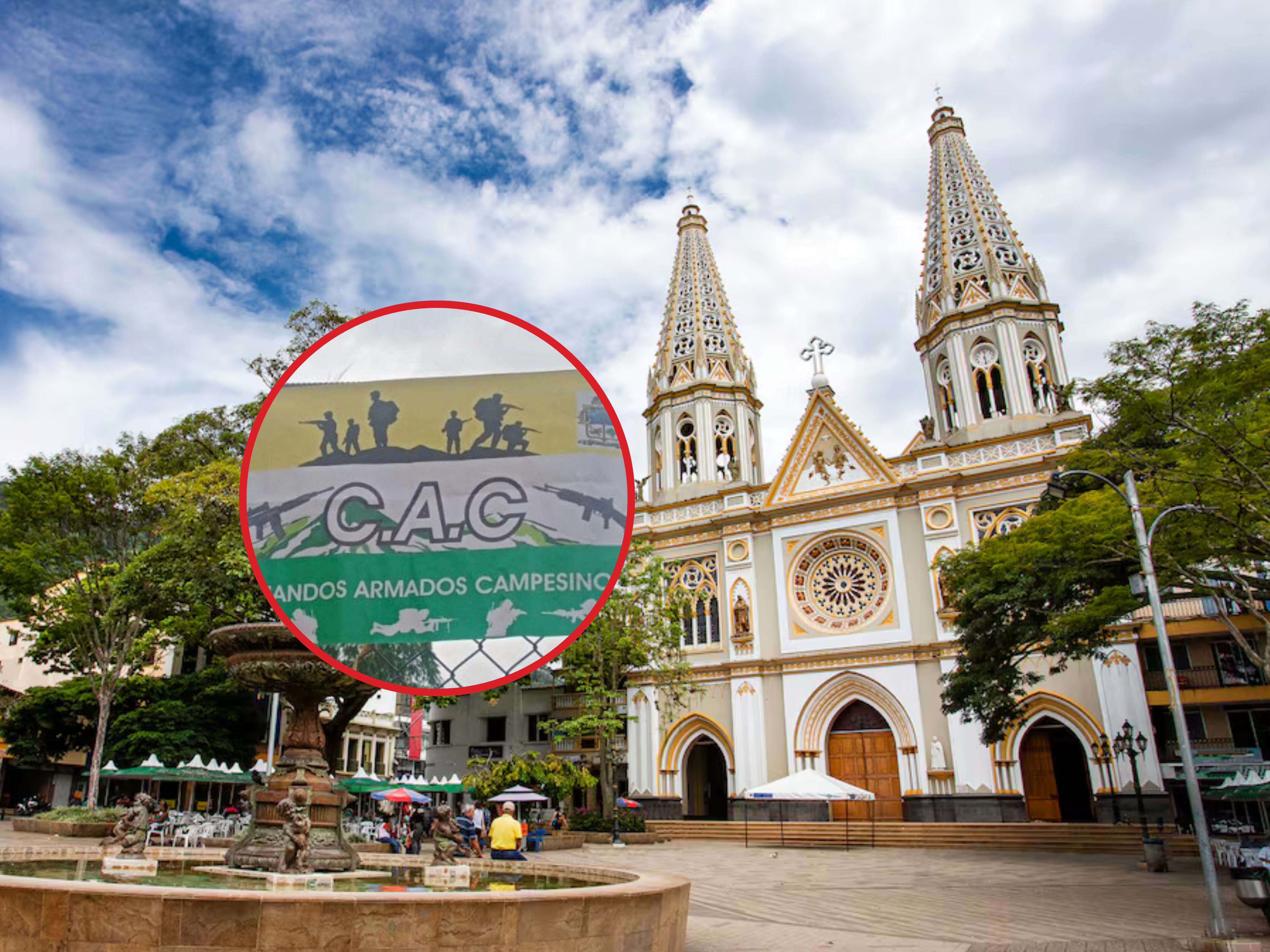 Investigan panfletos y grafitis en Andes, Antioquia. Foto: Cortesía.