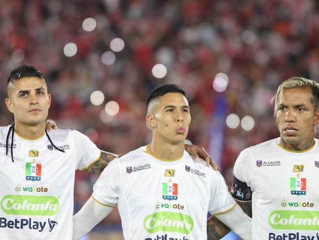 Juan Pablo Patino, Mateo Garcia y Dayro Moreno. FOTO: Daniel Garzon Herazo/NurPhoto via Getty Images