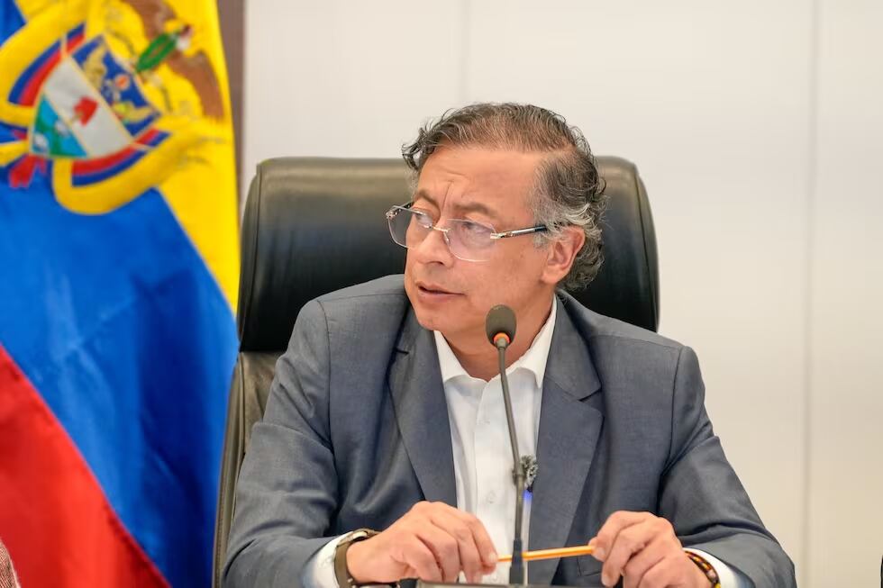 Gustavo Petro durante la alocución sobre el atentado contra Miguel Uribe Turbay, el 7 de junio en Bogotá. Presidencia de Colombia
