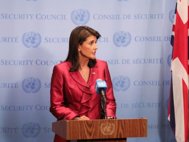 Nikky Haley, embajadora de EE.UU ante ONU, renuncia