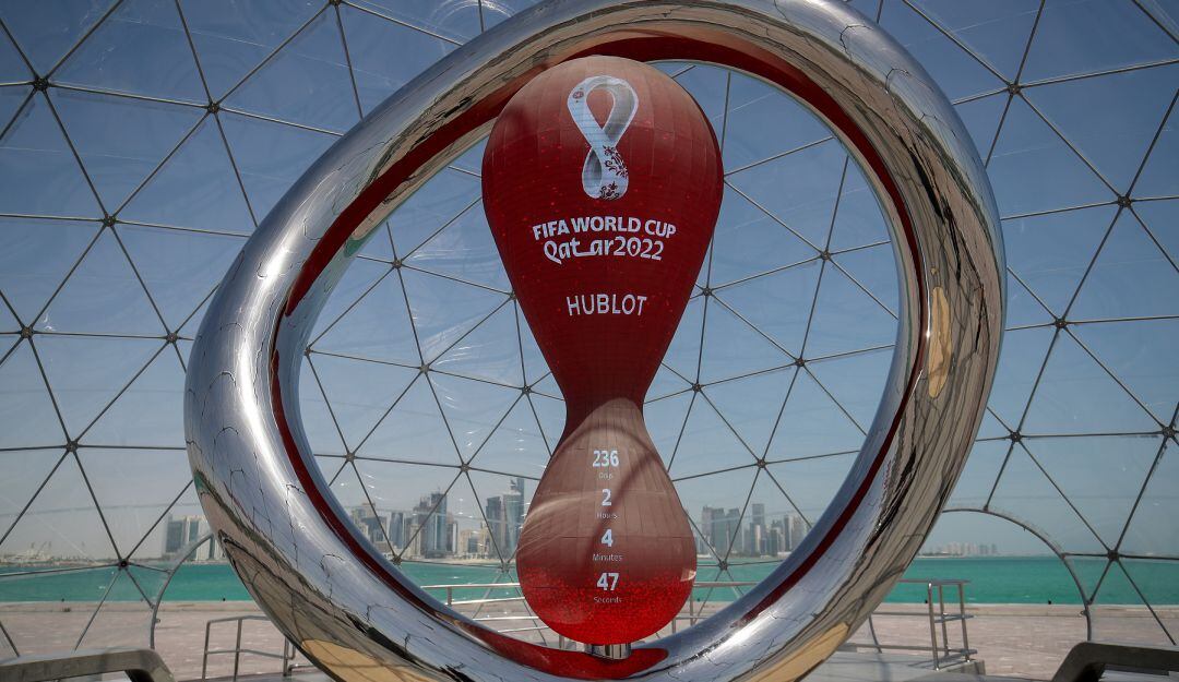 Conteo regresivo del Mundial ubicado en Doha, Qatar
