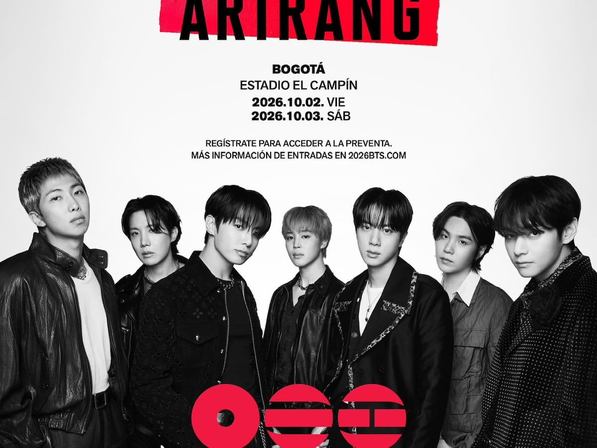 BTS anuncia su esperado WORLD TOUR ‘ARIRANG’ en Bogotá: entradas ya disponibles