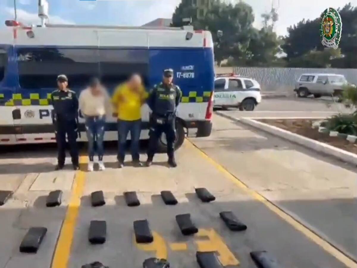Dos personas fueron capturadas por transportar más de 26 mil dosis de marihuana en Bogotá