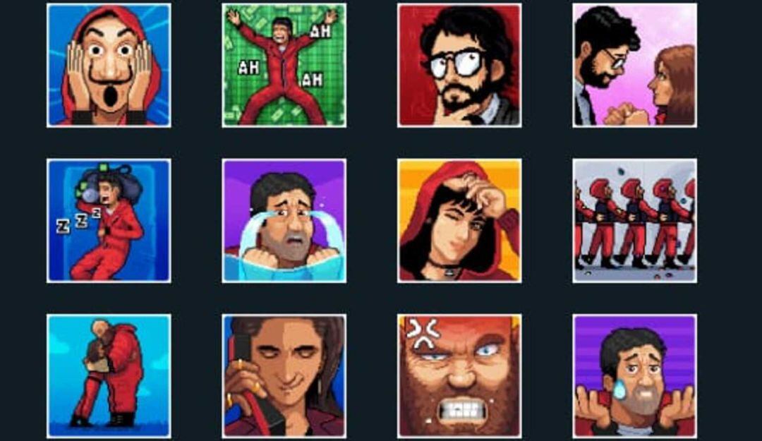 Stickers de la serie 'La Casa de Papel'