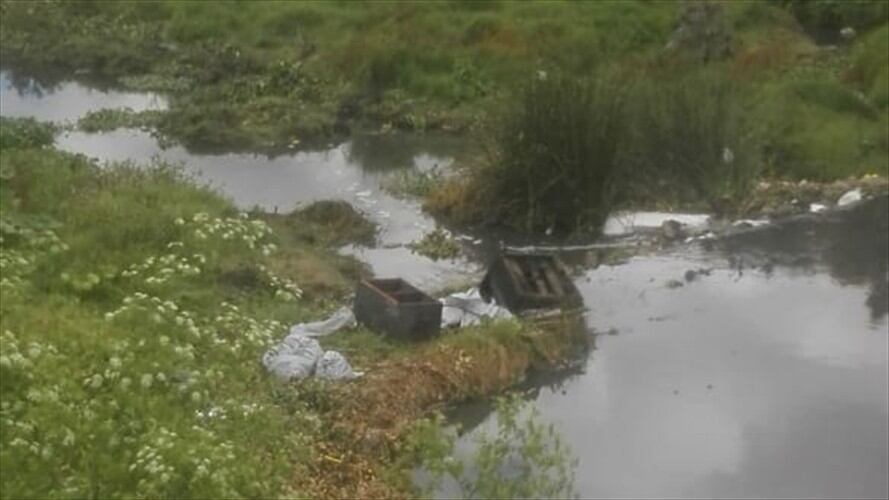 Los restos fueron encontrados en el humedal Juan Amarillo. Foto: Policía Nacional