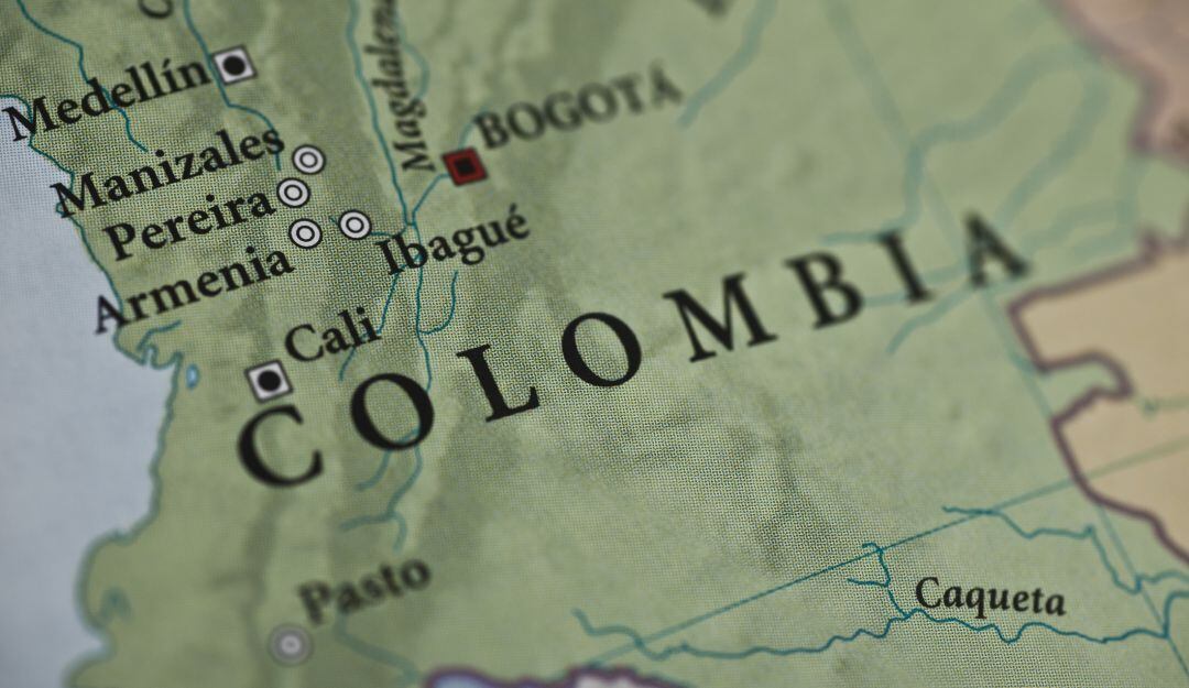 Mapa de Colombia.