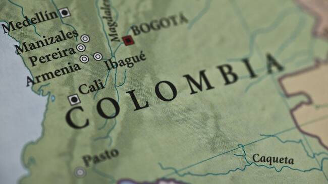 Mapa de Colombia.