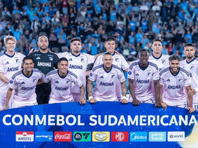 Millonarios en su estreno en la fase de grupos de la Copa Sudamericana / Millonarios FC.