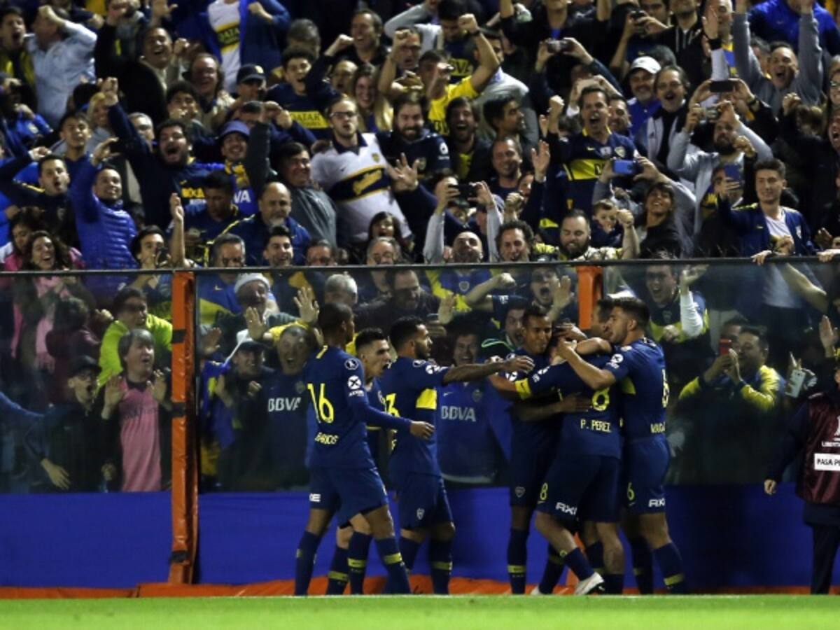 Con Barrios y Villa, Boca pegó primero en los octavos de Libertadores