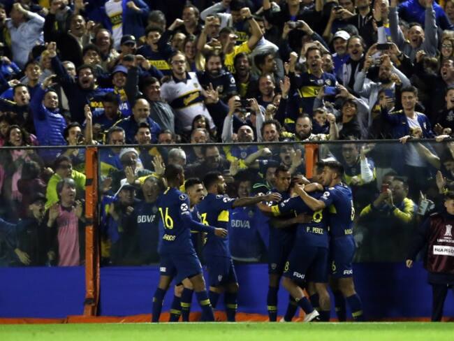 Con Barrios y Villa, Boca pegó primero en los octavos de Libertadores