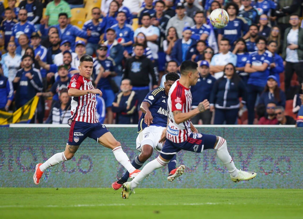 Junior y Millonarios durante su último enfrentamiento / Colprensa.