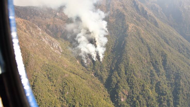Seis focos de incendio fueron detectados en la Sierra Nevada de Santa Marta