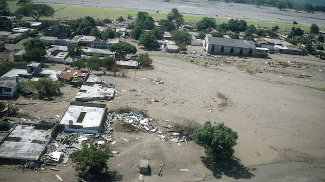 Armero luego de la avalancha del 13 de noviembre de 1.985