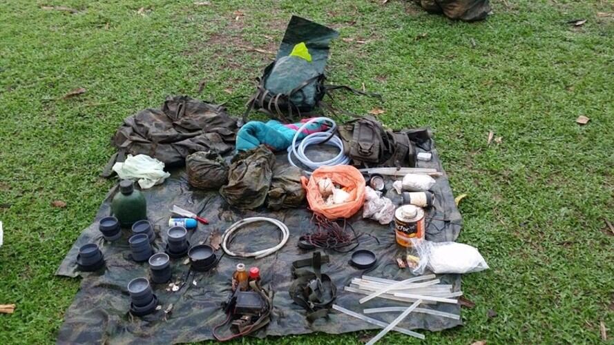 Menor de edad reclutado por el ELN era usado para transportar explosivos. Foto: Ejército Nacional.