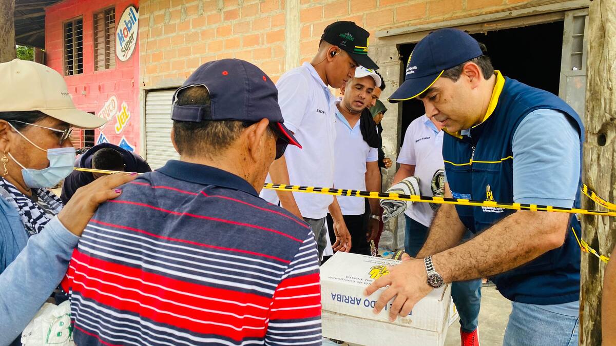 Más de 1.000 familias de La Mojana bolivarense recibieron ayudas de la UNGRD