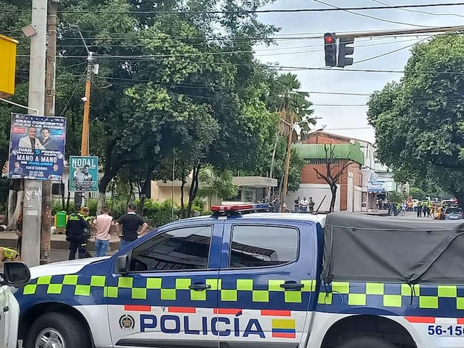 CAI del parque Mercedes Ábrego, en Cúcuta, donde se cometió el atentado este lunes 17 de abril. Foto: Caracol Radio