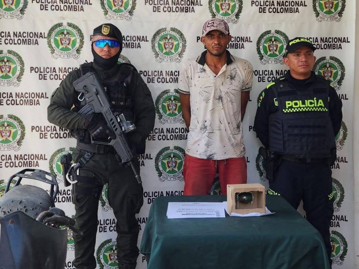 Con una granada capturan a alias ‘Comadreja’, presunto sicario del Clan del Golfo