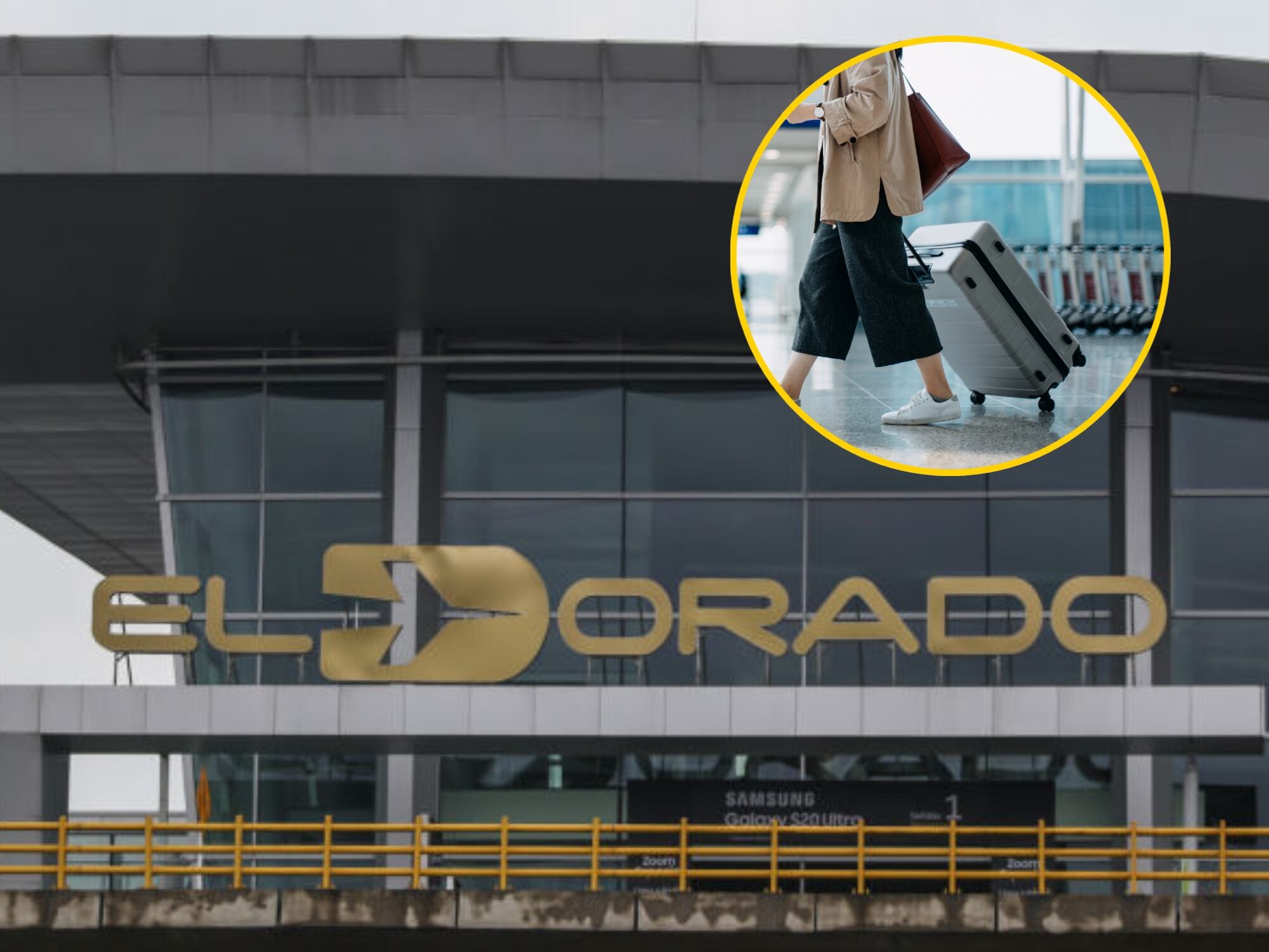 Persona viajando desde el Aeropuerto El Dorado de Bogotá, Colombia. Fotos: Getty Images.