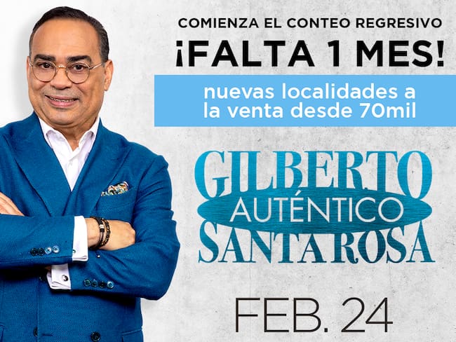Gilberto Santa Rosa abre una nueva localidad para su concierto en el Movistar Arena